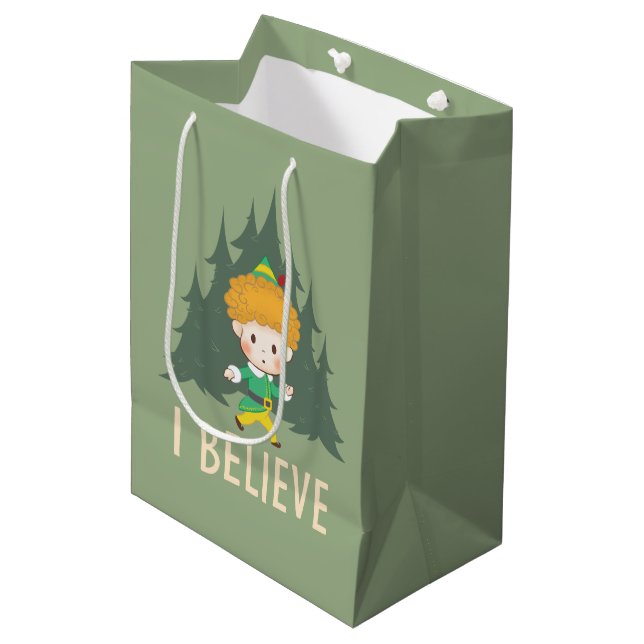 Buddy the Elf Ich glaube Mittlere Geschenktüte (Vorderseite Schrägansicht)