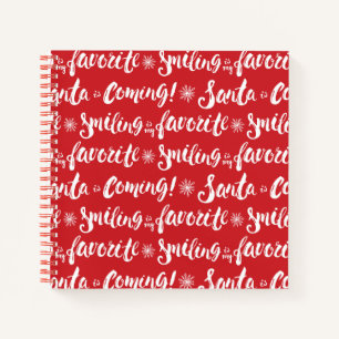 Buddy the Elf Lächeln ist mein Lieblingsmuster Notizbuch