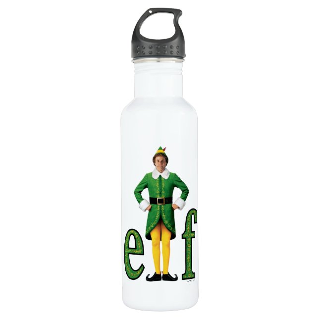 Buddy the Elf Movie Logo Edelstahlflasche (Vorderseite)