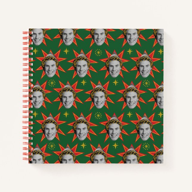 Buddy the Elf | Muster der Sternexplosion Notizbuch (Vorderseite)