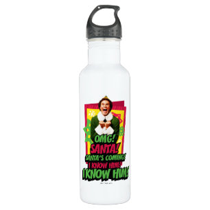 Buddy the Elf   OMG! Santa! Edelstahlflasche