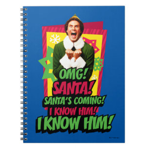 Buddy the Elf   OMG! Santa! Notizblock