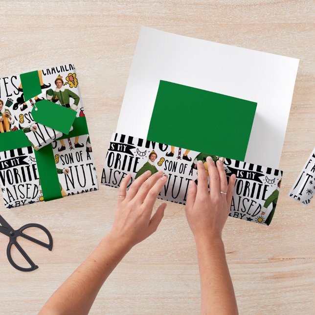 Buddy The Elf Quote Pattern Geschenkpapier Set (Von Creator hochgeladen)