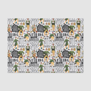 Buddy The Elf Quote Pattern Seidenpapier