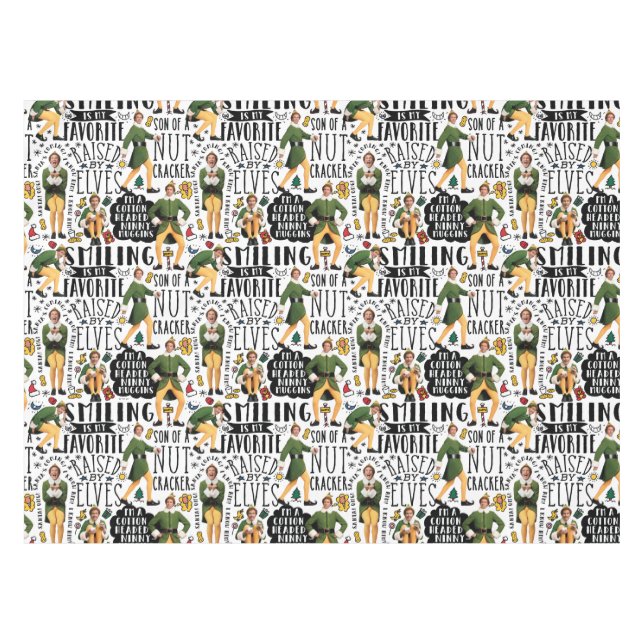 Buddy The Elf Quote Pattern Tischdecke (Vorderseite (Horizontal))