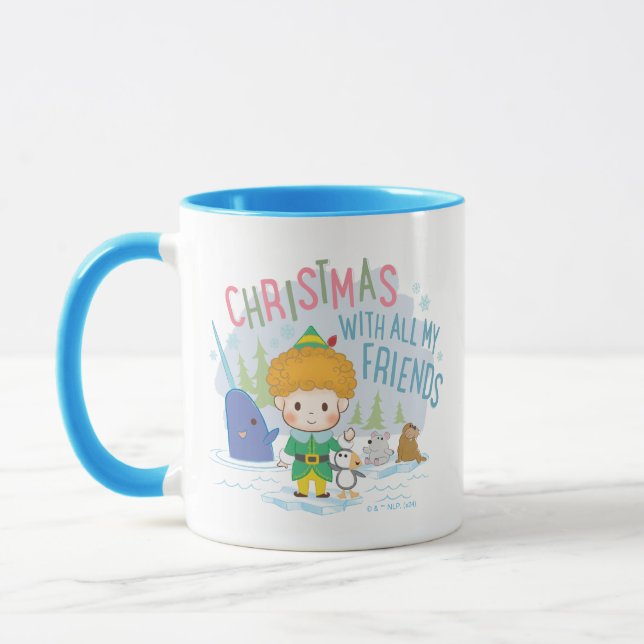 Buddy the Elf Weihnachten mit all meinen Freunden Tasse (Links)