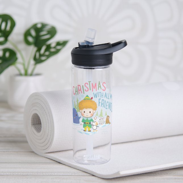 Buddy the Elf Weihnachten mit all meinen Freunden Trinkflasche (Yoga)