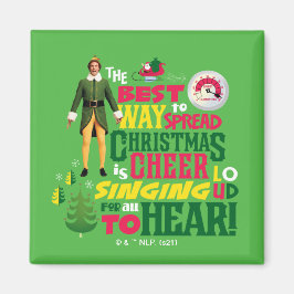 Buddy the Elf | Weihnachts-Cheer Grafik-Zitat Magnet