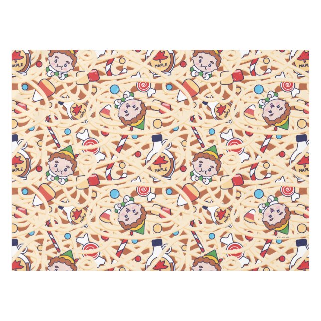 Buddy the Elf | Weihnachts-Chef-Muster Tischdecke (Vorderseite (Horizontal))