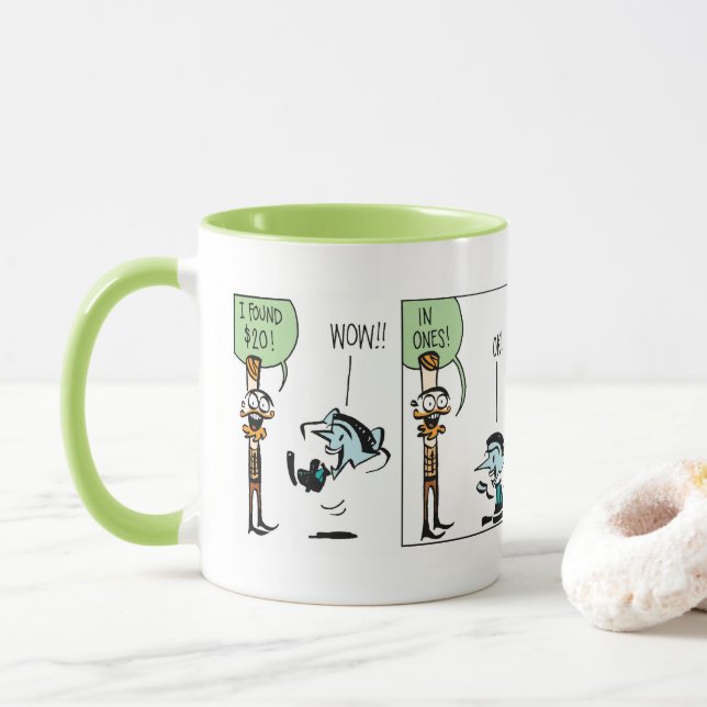 Buddy und Romeo Money Tasse (Mit Donut)