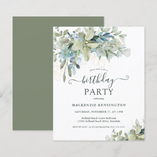 Budge Eucalyptus Einladung zum Geburtstag