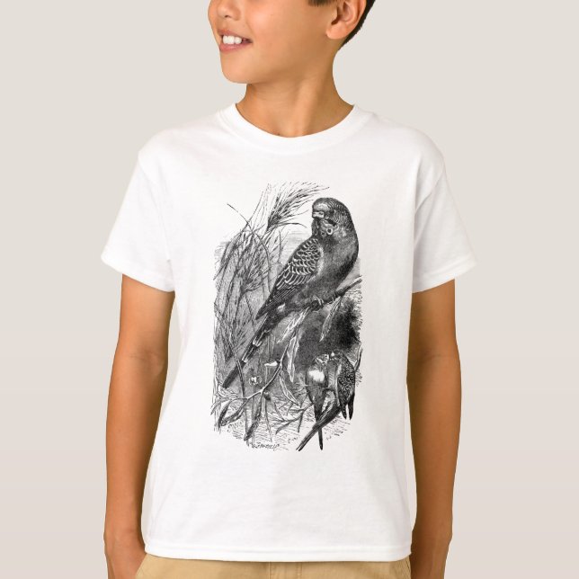 Budgerigar (Budgie, Paraket) T-Shirt (Vorderseite)
