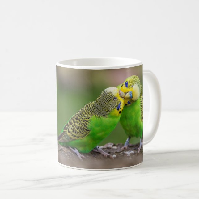 Budgerigar Kaffeetasse (VorderseiteRechts)