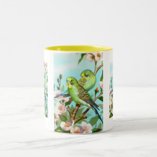 Budgerigars Zweifarbige Tasse