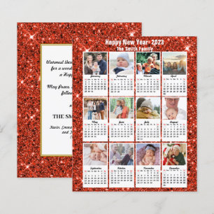 Budget 2023 Calendrier 12 Photo Carte Parties scin