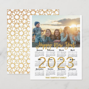 BUDGET 2023 Calendrier Carte photo familial modern