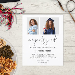 Budget 2 Foto Glückwunsch Grad 2024 Graduate Invit