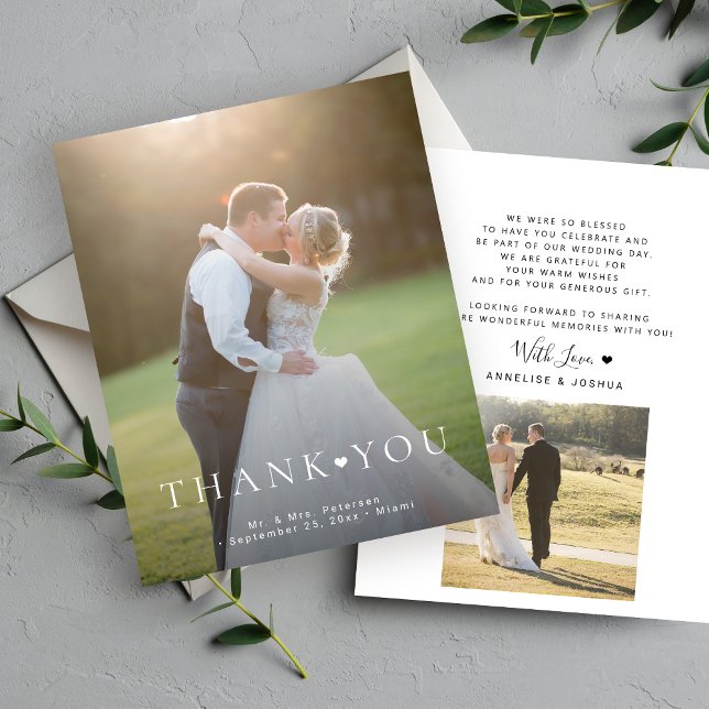 Budget 2 Foto Moderne Typografie Hochzeit danke (Von Creator hochgeladen)