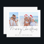 Budget 2 Foto Skript Frohe Weihnachten Florida<br><div class="desc">Budget Familie 2 Foto Script Frohe Weihnachten aus Florida. Eine günstige BUDGET-Alternative für eine kleinere Größe von 4, 5 x 5, 6 Zoll, die ein Gewicht von 110 lbs hat, die ähnlich dick ist wie eine Postkarte (sie ist jedoch nicht als Postkarte geeignet). BITTE BEACHTEN SIE, DASS ES EINE pro...</div>