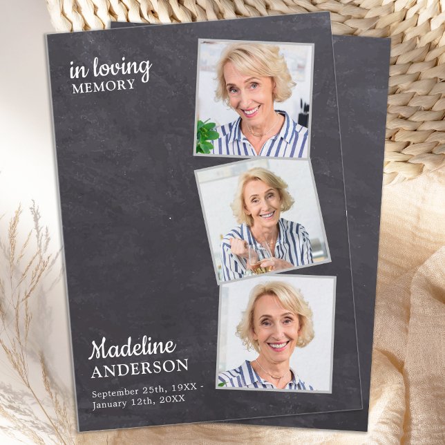 Budget 3 Foto Beileid Beerdigung Danke Mitteilungskarte (Von Creator hochgeladen)