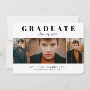 Budget 3e Faire-part d'obtention d'un diplôme en p