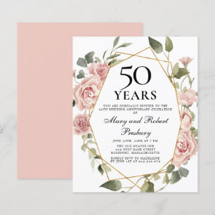 Budget 50 Jahre Jubiläum Rosa Blumenladen