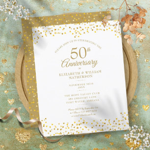 Budget 50. Jubiläum Golden Hearts Einladung