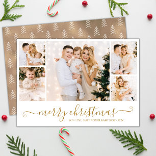 Budget 5 Foto Collage Weihnachtsfeiertag Flyer