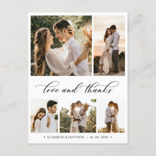 Budget 5 Photo Collage Mariage Merci carte postale