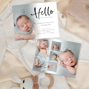 Budget 6 Foto Baby Girl Boy Hallo Ankündigung