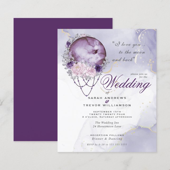 Budget aber wunderschön rustikal Lila Vollmond (Vorne/Hinten)