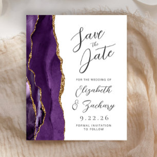 Budget Achat Purpur Gold Schrift Hochzeitseinladun