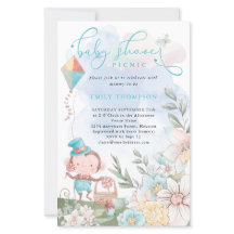Budget Affe Junge Aquamarin Baby Dusche Picnic Ein