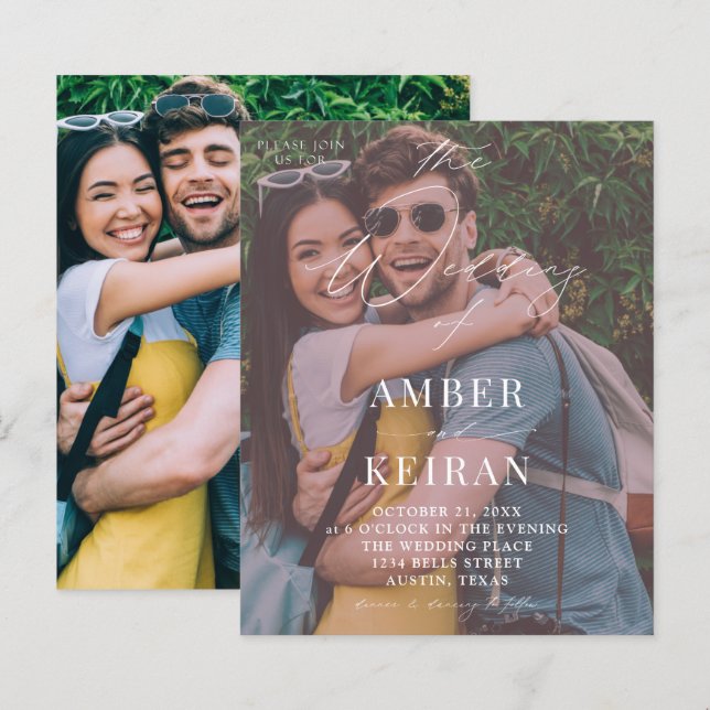 Budget Afternoon Shades - Foto Wedding (Vorne/Hinten)