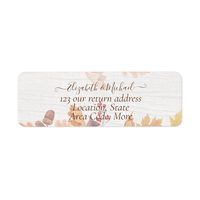 BUDGET All-in-1-Herbstlaub Terracotta Wedding (Vorne)