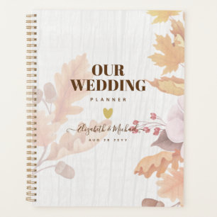 BUDGET All-in-1-Herbstlaub Terracotta Wedding Planer