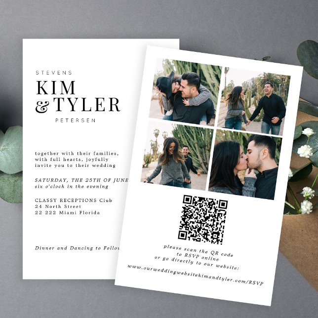 Budget alles in einem QR UAWG Hochzeit Einladung (Von Creator hochgeladen)