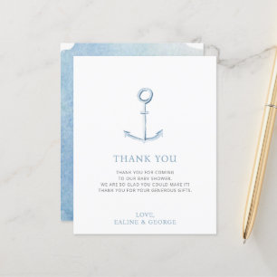 Budget Anchor Nautical Baby Dusche Vielen Dank