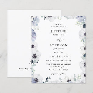 Budget Anemone & Eukalyptus Winter Floral Wedding