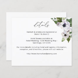 Budget Anemone Weiße Blumendetails