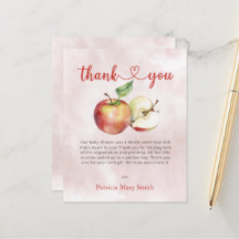 Budget Apple de notre Carte de remerciements de Ba