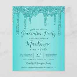 BUDGET Aqua Aquamarin Glitzer Tropfen Graduierungs