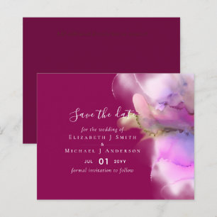 BUDGET Aquarelle Mariage Abstrait Cartes de Faire-