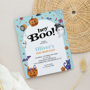 BUDGET Arch Blue Hey Boo Halloween Kindergeburtsta