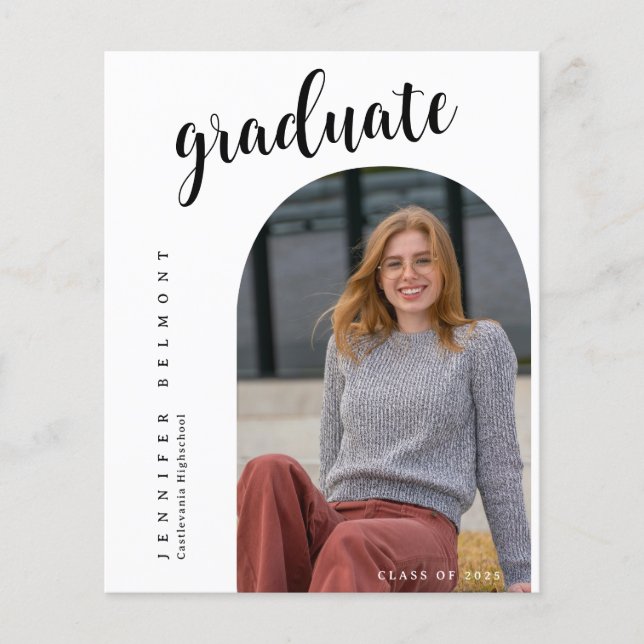 BUDGET Arch Foto Sie tat es Hat Tassel Abschluss (Vorderseite)