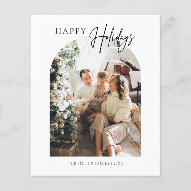 Budget Arch Frohe Weihnachtsgrüße Karte (Vorne)