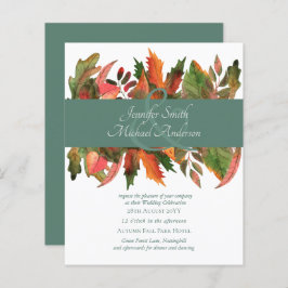 BUDGET Automne Feuilles d'automne Mariage Invite