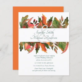 BUDGET Automne Feuilles d'automne Mariage Invite