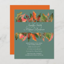 BUDGET Automne Feuilles d'automne Mariage Invite