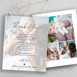 Budget Baby 4 Fotos Drehbuch danke Karte